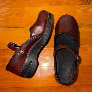 Dansko strap clogs